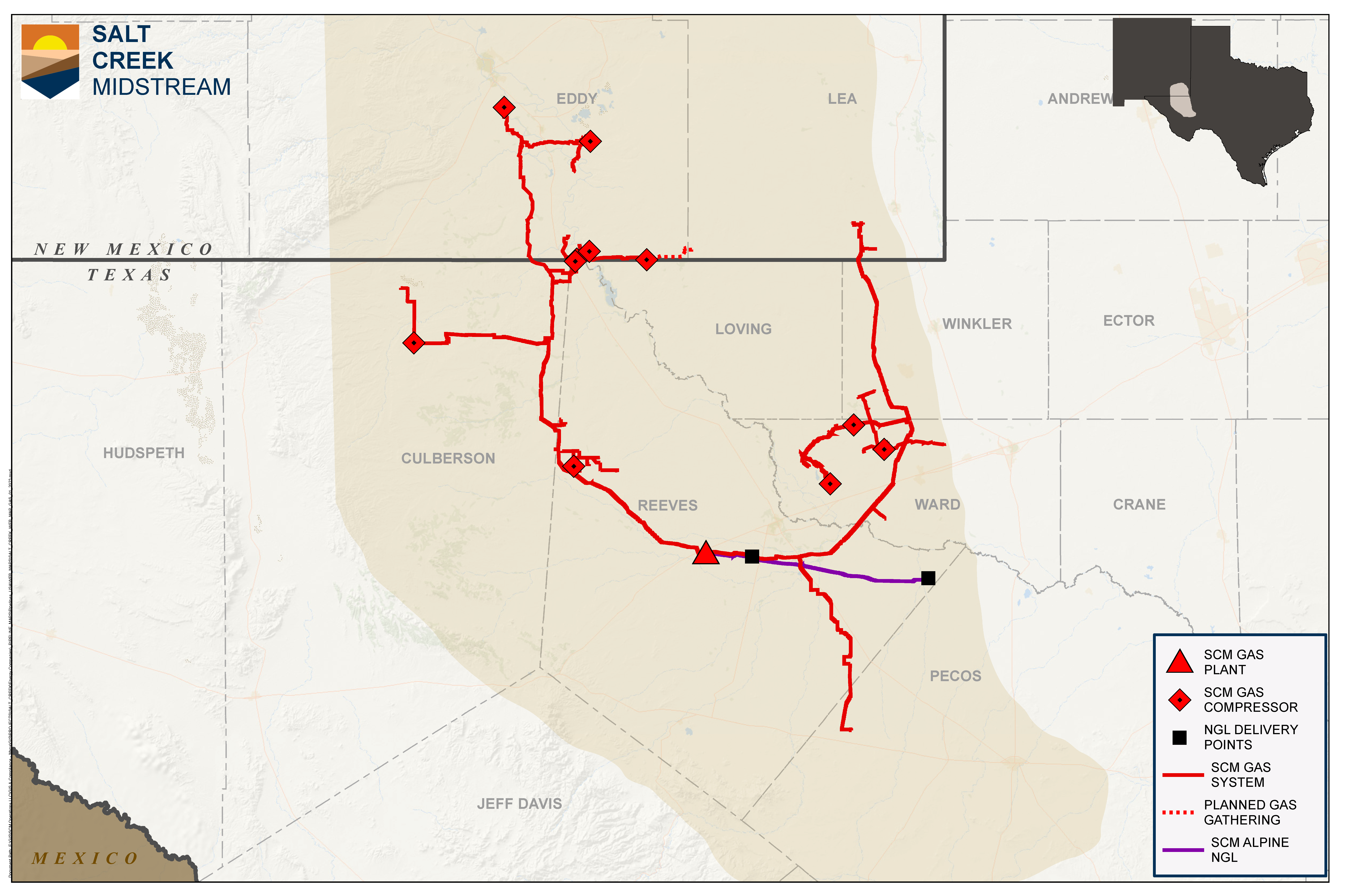 Natural Gas Map